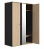 Armoire-3-portes-1-miroir-Duplex-decor-chataignier-naturel-noir-G72180-130cm-open02-Gautier