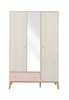 Armoire-3-portes-1-tiroir-Alika-decor-bois-chataignier-blanchi-pieds-hetre-G71180-126cm-front-Gautie