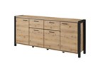 Buffet-Aktiv-decor-bois-taurus-oak-24TWLK25-213cm-side-Helvetia