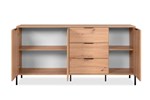 Buffet-Bantry-51A-180cm-artisanal-oak-Frontal-ouvert-Finori