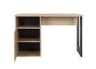 Bureau-1-porte-1-niche-Duplex-decor-chataignier-naturel-noir-G72150-120cm-front-open-Gautier