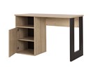 Bureau-1-porte-1-niche-Duplex-decor-chataignier-naturel-noir-G72150-120cm-open01-Gautier