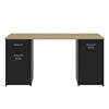 Bureau-Bristol-Diagone-E15026-decor-noir-bois-front-Gautier