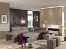 Canape-angle-Benthe-tissu-taupe-2CH1P-tetieres-relevables-tout-open-ambi-Comodi-Sofa