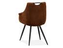 Chaise-accoudoirs-Ayla-tissu-cognac-back-Maxfurn