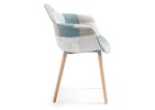 Chaise-accoudoirs-Kenna-tissu-patchwork-gris-bleu-J26-profil-Julia-Grup