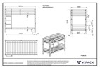 Lit-superpose-massif-natuur-h160cm-PISB16-dimensions-Vipack