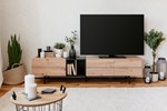 Meuble-TV-Nola-56a-decor-chene artisan-noir-195cm-front-Finori2