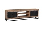 Meuble-TV-Raffles-9886-bois-orme-recycle-pied-acier-noir-180cm-Richmond