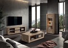 Meuble-TV-table-de-salon-colonne-vitrine-Sacha-canyon-oak-ambi-GBO-Bauwens