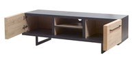 Meuble-tv-Viareggio-dark-stone-castella-ouvert-157cm-Bauwens-GBO