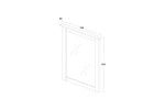 Miroir-Ella-decor-bois-chene-70cm-dessin-Oosterlynck