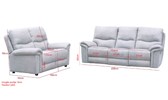 Salon-1960-relax-electriques-3EE+2-tissu-gris-dimensions-Divaco