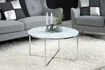 Table de salon - Alisma - 57546 - White marble Chrome -Actona-Ambi