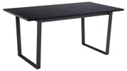 Table-Amble-89381-plateau-marble print black-pieds-metal-noir-160cm-1-Actona