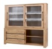 Vitrine-Otto-decor-scarlet-oak-230cm-open-Bauwens-GBO