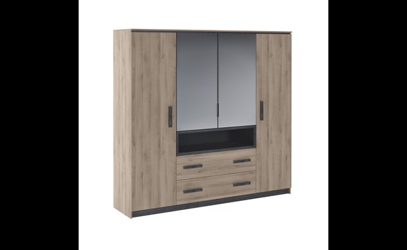 Armoire-Luna-decor-bois-chene-221cm-Dullaert