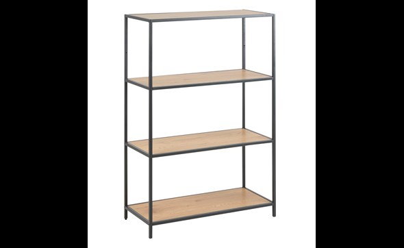 Bibliotheque-Seaford-decor-wild-oak-pieds-metal-noir-mat-75966-77cm-Actona