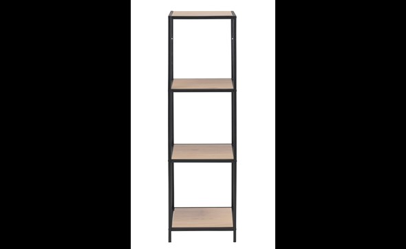 Bibliotheque-Seaford-decor-wild-oak-pieds-metal-noir-mat-80037-35cm-front-Actona