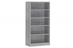 Bibliotheque-Spacio-6130-4-planches-decor-chene-gris-Rousseau