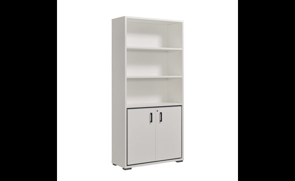 Bibliotheque-haute-Altis-decor-bois-polar-white-100cm-G40-GBO