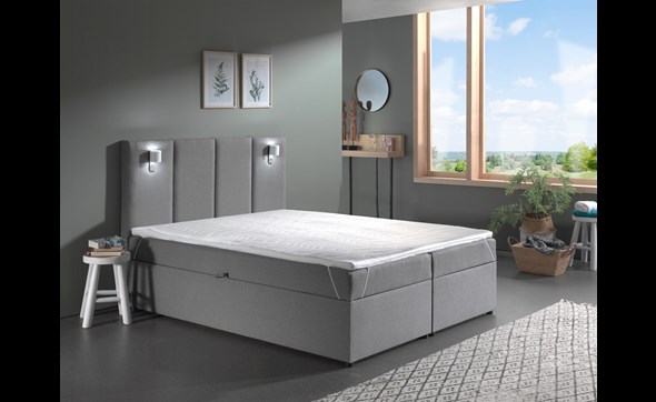 Boxspring-Rotterdam-tissu-Inari-gris-ambi Divaco