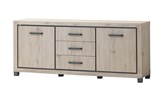 Buffet-2-portes-3-tiroirs-Elodie-decor-bois-chene-220cm-Oosterlynck