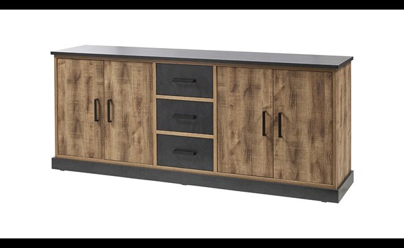 Buffet-4-portes-3-tiroirs-Owen-decor-bois-tropix-226cm-01-Bauwens-GBO