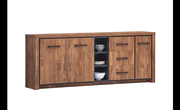 Buffet-Ensor-decor-bois-acacia-230cm-Oosterlynck