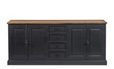 Buffet-Melinda-110-old-black-teak-veneer-220cm-Lee-Lewis