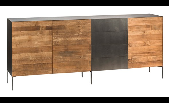 Buffet-Nadal-bois-massif-teak-recycle-221cm-NAH10-Lee-Lewis