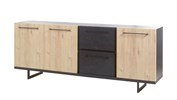 Buffet-Viareggio-dark-stone-castella-230cm-Bauwens-GBO