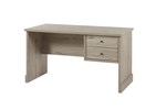 Bureau-2-tiroirs-Kent-decor-bois-chene-millenium-gris-clair-K540-BU6-139cm-Meubar