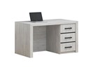 Bureau-3-tiroirs-Elvis-decor-bois-chene-blanc-130cm-Oosterlynck