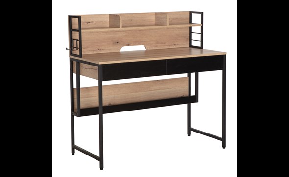 Bureau-Amelie-melamine-frosted-black-leg-Comodi-Living