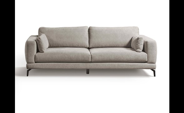 Canape-2-places-Kendra-2511-+-7100-cross-Light-grey-Comodi-Sofa