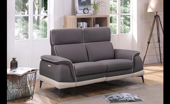 Canape-2-places-relax-Fons-LN6562-CRG-6323-DARK-BROWN-6805-BEIGE-Comodi-Sofa