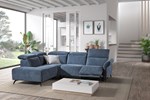 Canape-angle-Mora-tissu-bloq-blue-fonce-zinc-5610-5000-1501R-relax-electrique-Comodi-Sofa