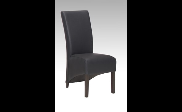 Chaise-Anthony-PU-noir-Dullaert