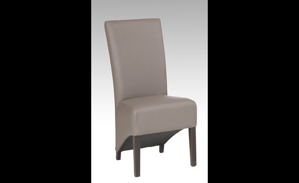 Chaise-Anthony-PU-taupe-Dullaert