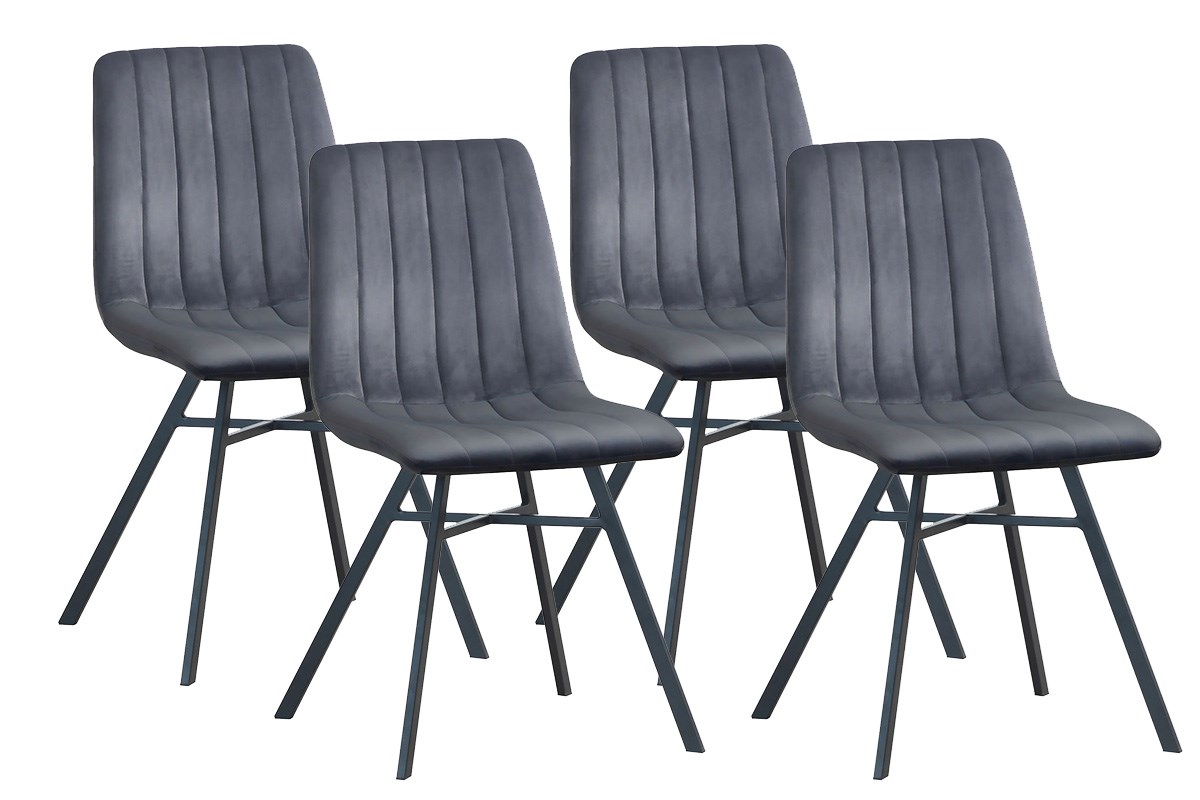 Spookachtig Zij zijn oriëntatie Set van 4 stoelen S190 - Velvet Pony - Meubelen Crack
