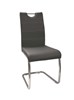 Chaise-S20-simili-cuir-gris-front-Oosterlynck