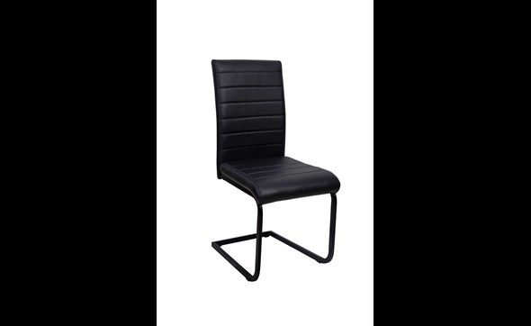 Chaise-S210-simili-cuir-noir-side-Oosterlynck