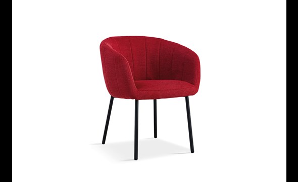 Chaise-Sevilla-tissu-rouge-Rousseau