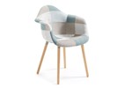 Chaise-accoudoirs-Kenna-tissu-patchwork-gris-bleu-J26-side-Julia-Grup