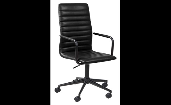 Chaise de bureau Winslow - noir - Meubles Crack