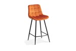 Chaise-de-bar-Juta-5540-velours-orange-side-set-Rousseau