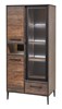 Colonne-vitrine-3-portes-1-tiroir-1-niche-Perugia-decor-brun-fonce-noir-mat-K647-KV1R-82cm-Evan