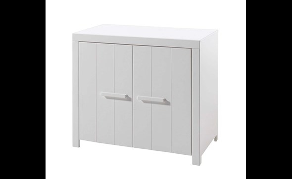 Commode-Erik-MDF-laque-blanc-pin-massif-100cm-Vipack