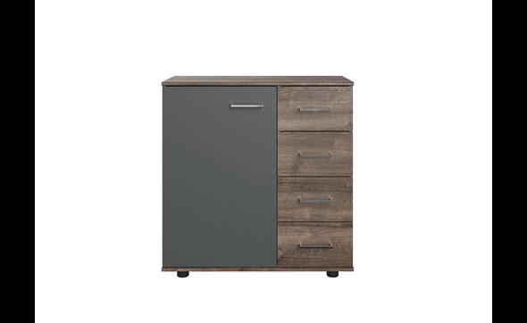 Commode-combi-Svenja-710-decor-imitation-chene-chataigne-graphite-825-Wimex